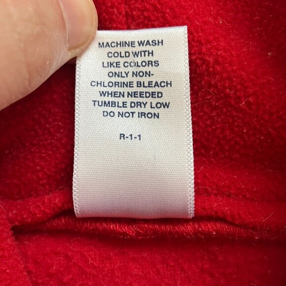 Baby Gap 0-3M Red Fleece Housecoat Heart Cozy VGUC Infant Robe - Picture 3 of 16